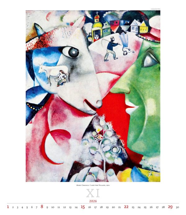 Art calendar Expressionism 2026 - November
