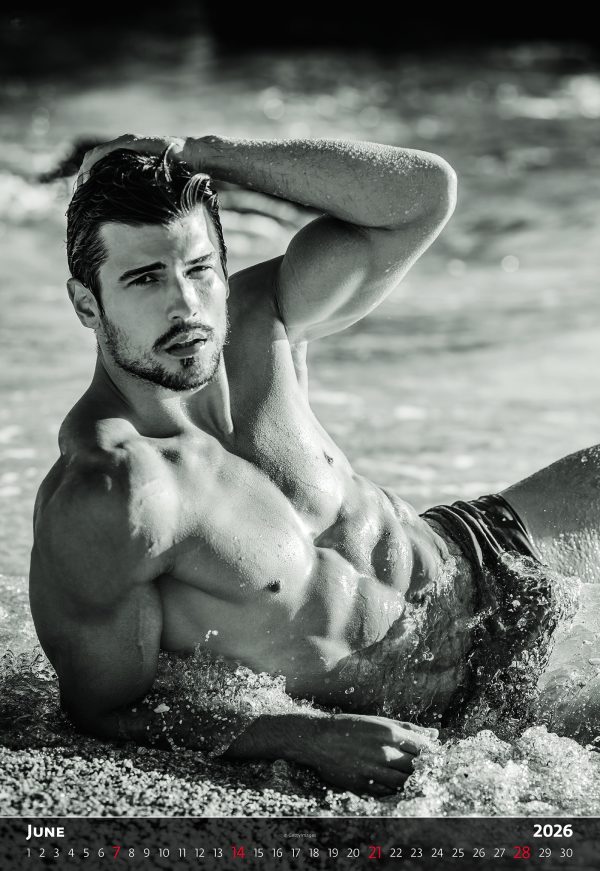 Wall calendar Men 2026 - June
