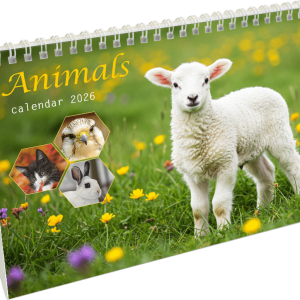 Desk calendar Animals 2026