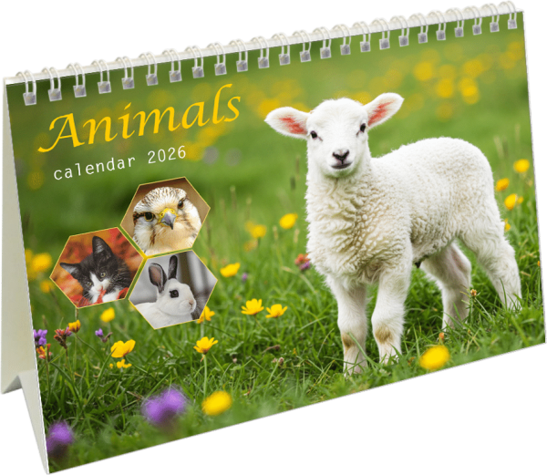 Desk calendar Animals 2026