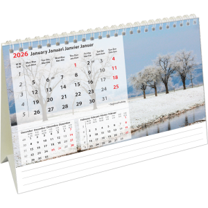 Desk calendar Beautiful Nature 2026 - January