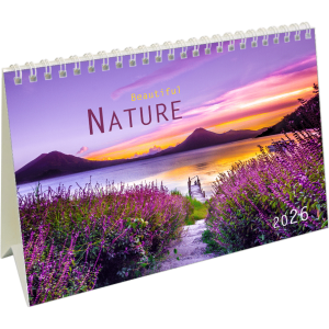 Desk calendar Beautiful Nature 2026
