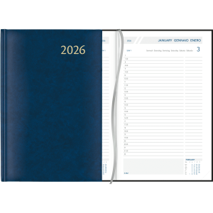 Diary Daily 2026 Blue