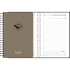 Diary 2026 Daily wire-o cork brown