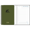 Diary 2026 Daily wire-o olive green
