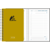 Diary 2026 Daily wire-o straw yellow