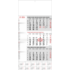 Shipping calendar 3 months Memo with yearly overview 2026