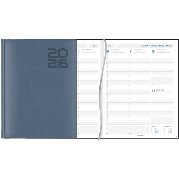 Diary Plan-a-week 2026 Blue