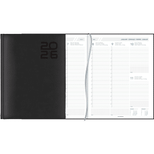 Diary Plan-a-week 2026 black