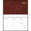 Pocket diary Novoplan 2026 comb bound Burgundy