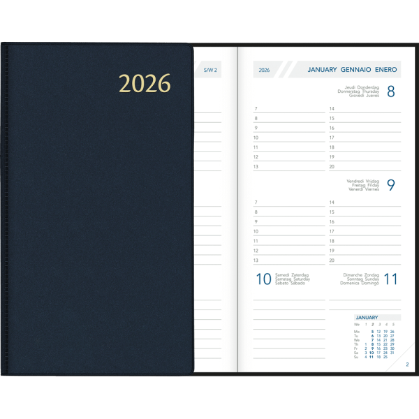 Pocket diary Visuplan 2026 blue