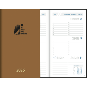 Pocket diary Visuplan 2026 cacao
