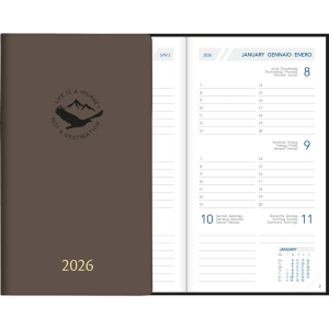 Pocket diary Visuplan 2026 charcoal