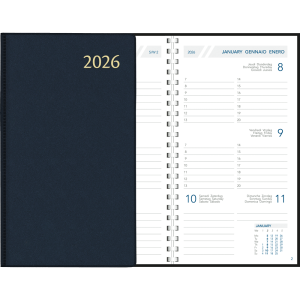 Pocket diary Visuplan 2026 perl blue