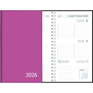 Pocket diary Visuplan 2026 perl purple