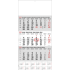 Shipping calendar 3 months Classic with yearly overview 2026