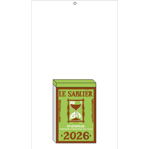 Tear-off calendar Le Sablier 2026